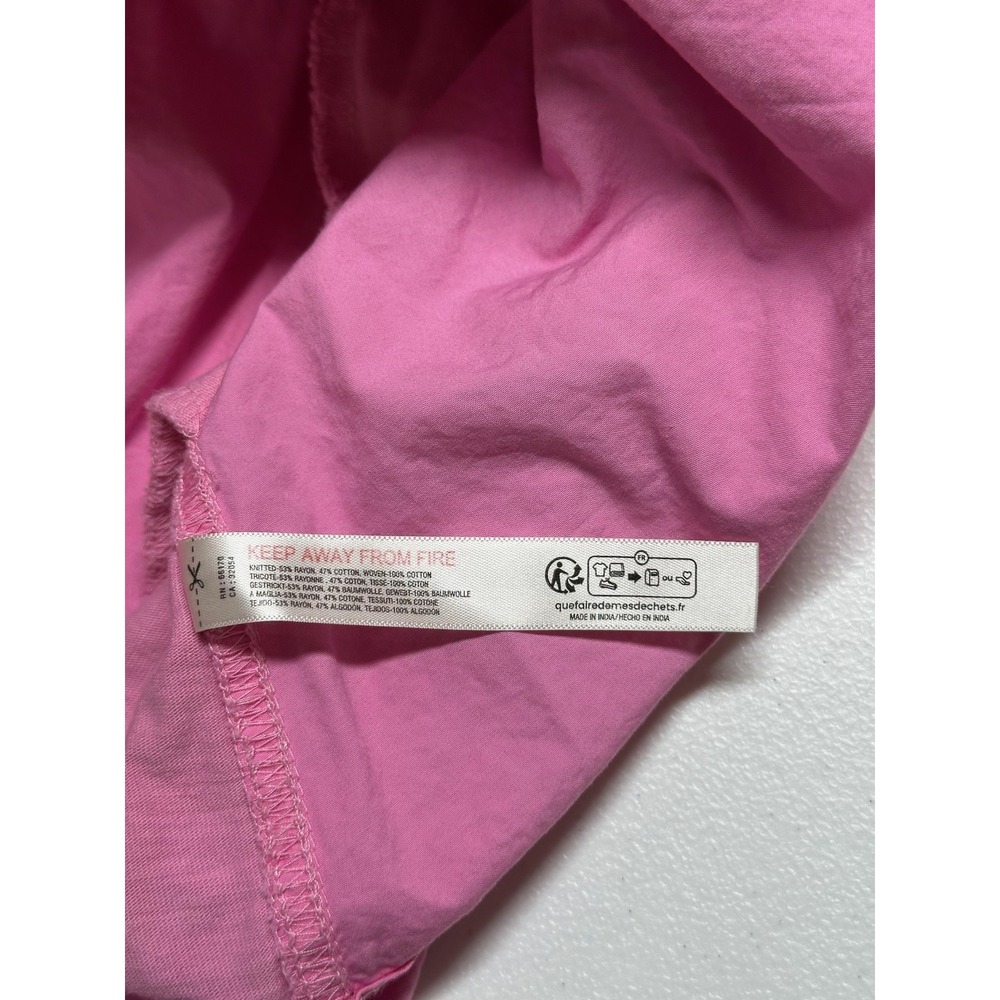 Anthropologie Dress Womens XL Pink Cutout Mini Summer Beach Vacation Pockets - Picture 8 of 11